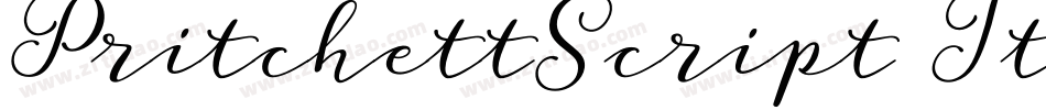 PritchettScript Italic字体转换